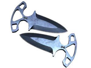 ★ Shadow Daggers | Blue Steel ( Battle-Scarred)