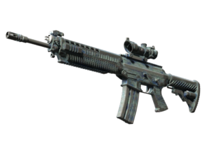 SG 553 | Wave Spray ( Battle-Scarred)